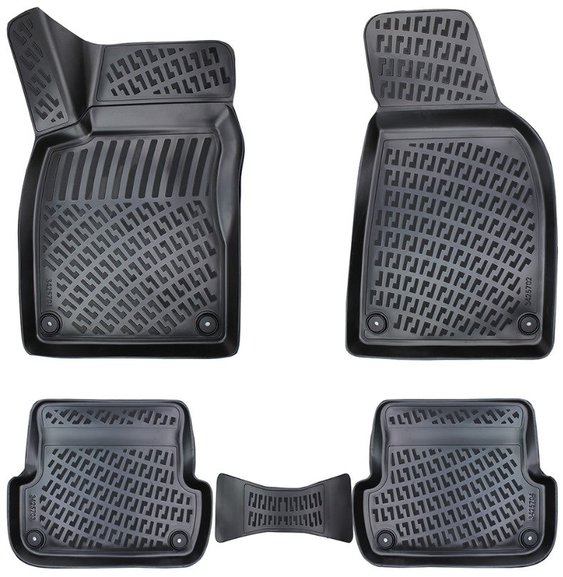 Covorase cauciuc stil tavita compatibile Audi A4 B6 (8E), Sedan/ Combi, 2000-2004