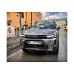 Bullbar auto fata negru mat compatibil Dacia Duster III 2024-> cu kit montaj