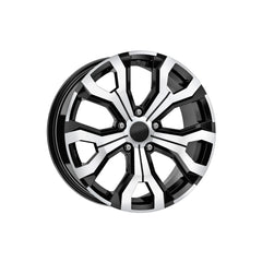 Set jante aliaj DY1886 B/D KM 16x6.5 5x114.3 ET35 negru polish compatibile Dacia, Renault, Nissan, Toyota, Subaru, Honda, Lexus