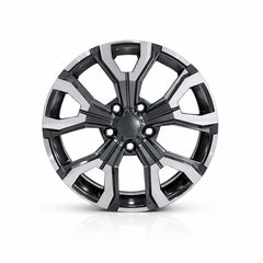 Set jante aliaj DY1887 GM/LD KM 17x7 5x114.3 ET35 gri antracit polish compatibile Dacia, Renault, Nissan, Toyota, Subaru, Honda, Lexus
