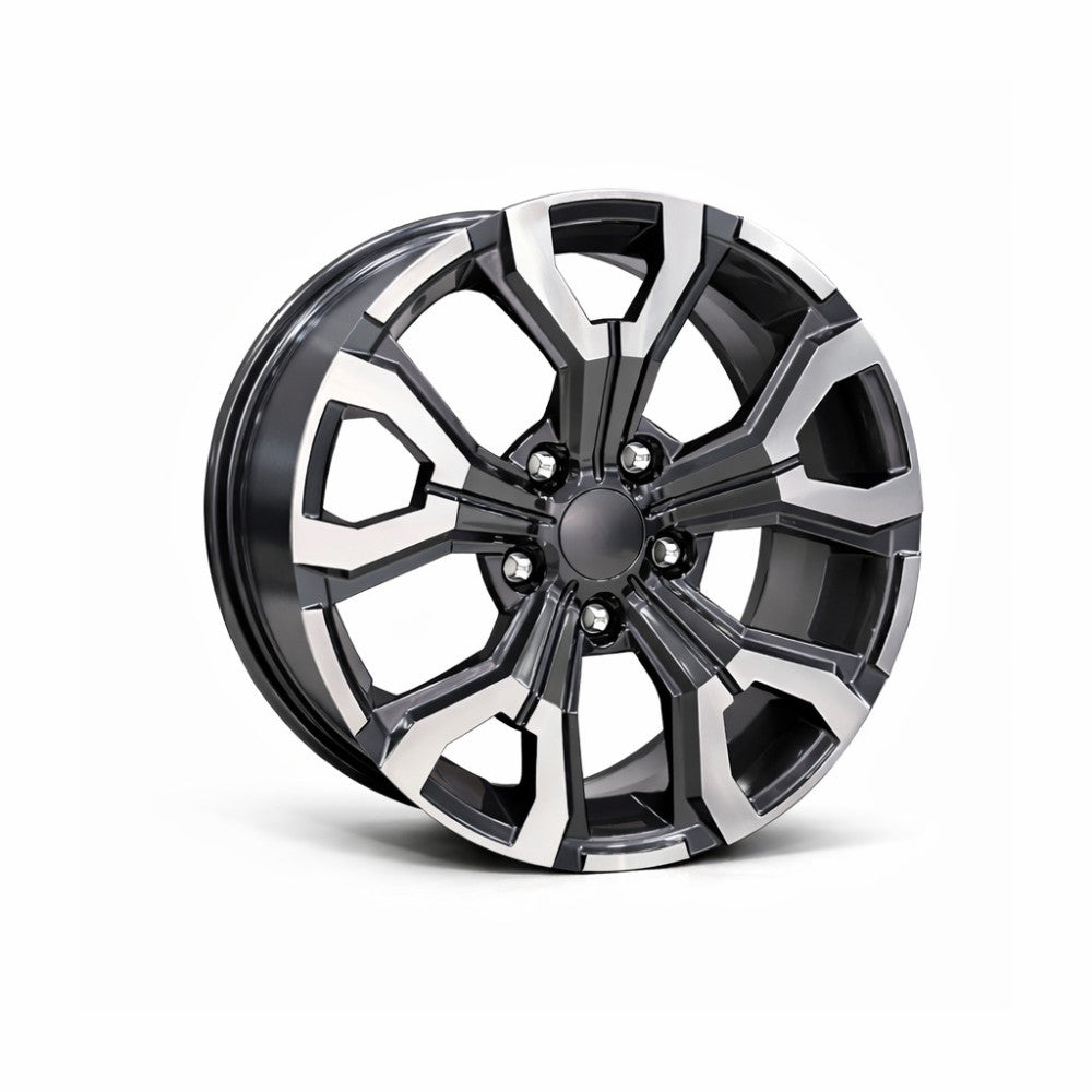 Set jante aliaj DY1887 GM/LD KM 17x7 5x114.3 ET35 gri antracit polish compatibile Dacia, Renault, Nissan, Toyota, Subaru, Honda, Lexus