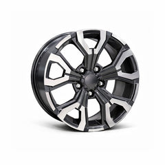 Set jante aliaj DY1887 GM/LD KM 17x7 5x114.3 ET35 gri antracit polish compatibile Dacia, Renault, Nissan, Toyota, Subaru, Honda, Lexus