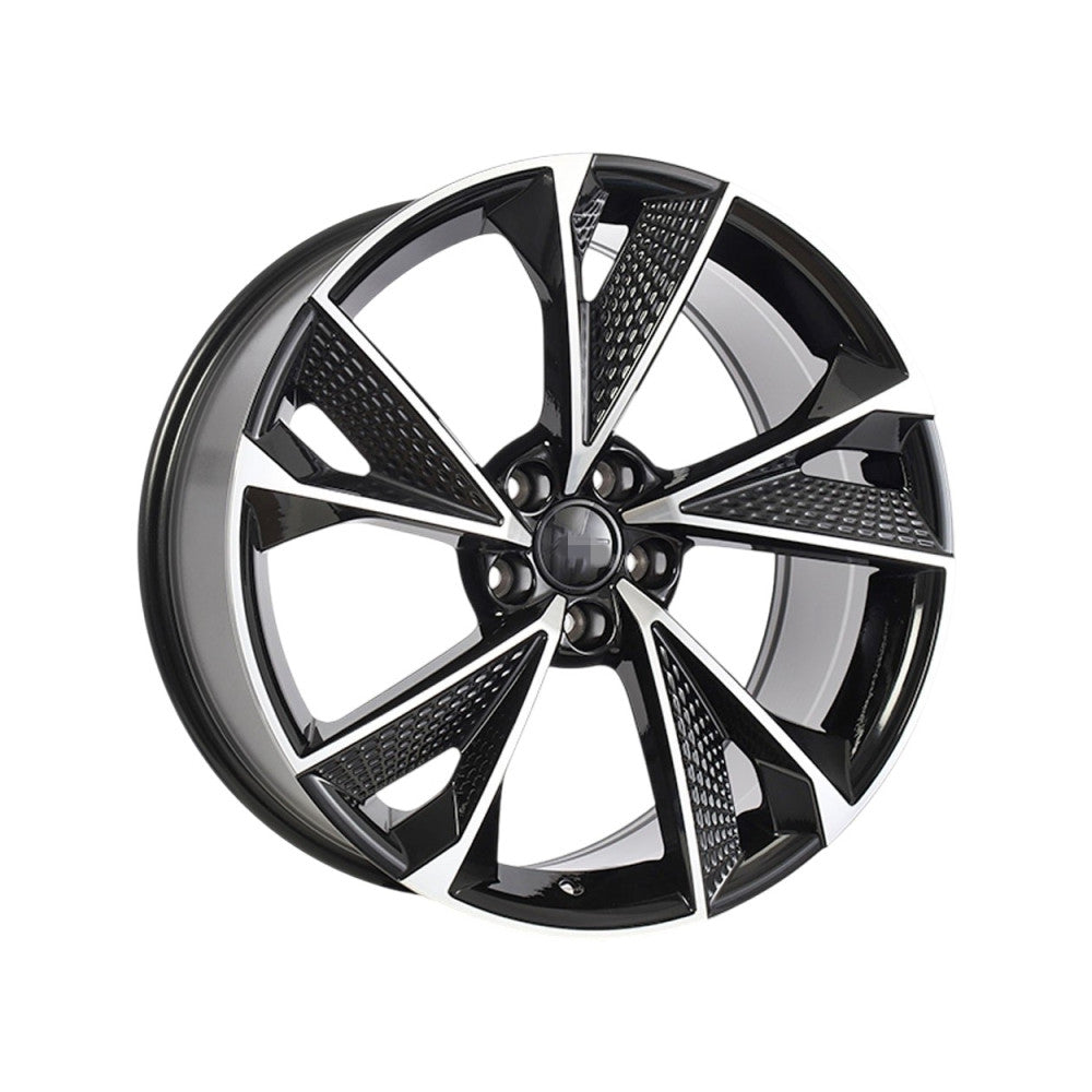 Set jante aliaj DY807 KM 17x7.5 5x120 ET35 diamond cut compatibile Volkswagen Transporter T5 T6 T7 Amarok Touareg R5