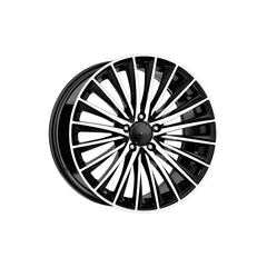 Set jante aliaj DY987 KM 17x7.5 5x112 ET35 negru polish compatibile Mercedes, Volkswagen, Audi, Seat, Skoda, Cupra