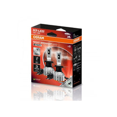 Set 2 becuri auto LED Osram H7 Night Breaker Gen 2+ Pro 12V 16W 6000K +230% omologate RAR pentru vehicule compatibile