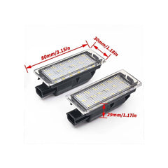 Lampi numar LED compatibile Dacia Logan II facelift 2016->