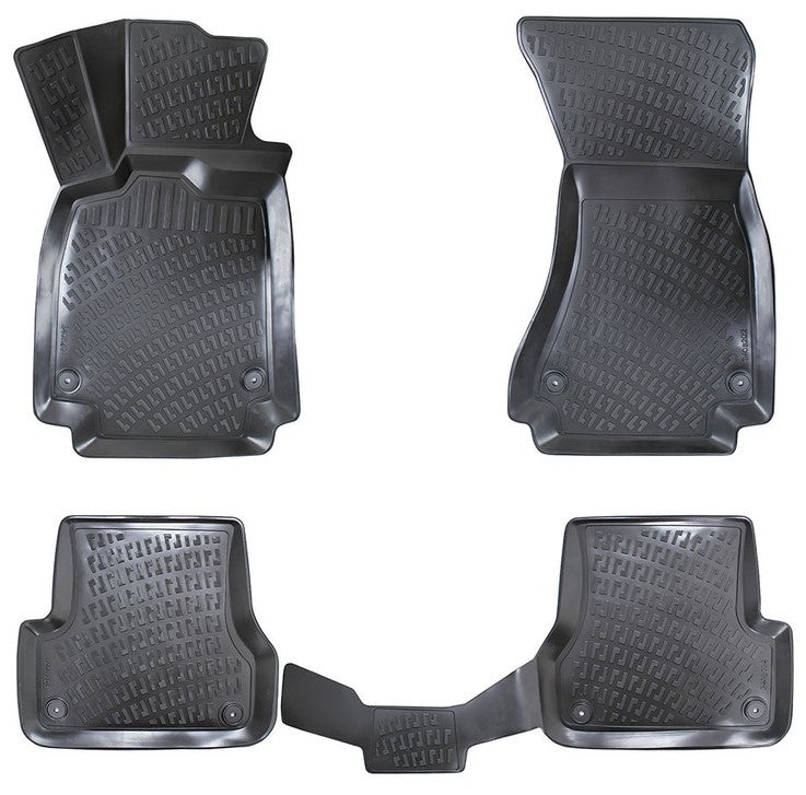 Covorase cauciuc stil tavita compatibile Audi A6 C7 (4G) Sedan/ Combi, 2011-2015 / A6 C7 Facelift Sedan/ Combi, 2015-2018