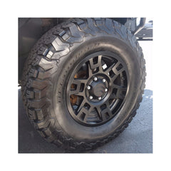 Set jante aliaj PDW 4x4 17x8 6x139.7 ET0 negru semi mat compatibile Ford Ranger, Toyota Land Cruiser, Toyota Hilux, Nissan, Mitsubishi