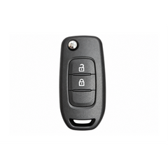 Carcasa telecomanda briceag alba 3 butoane 2 lamele compatibila Dacia Logan MCV Sandero Duster