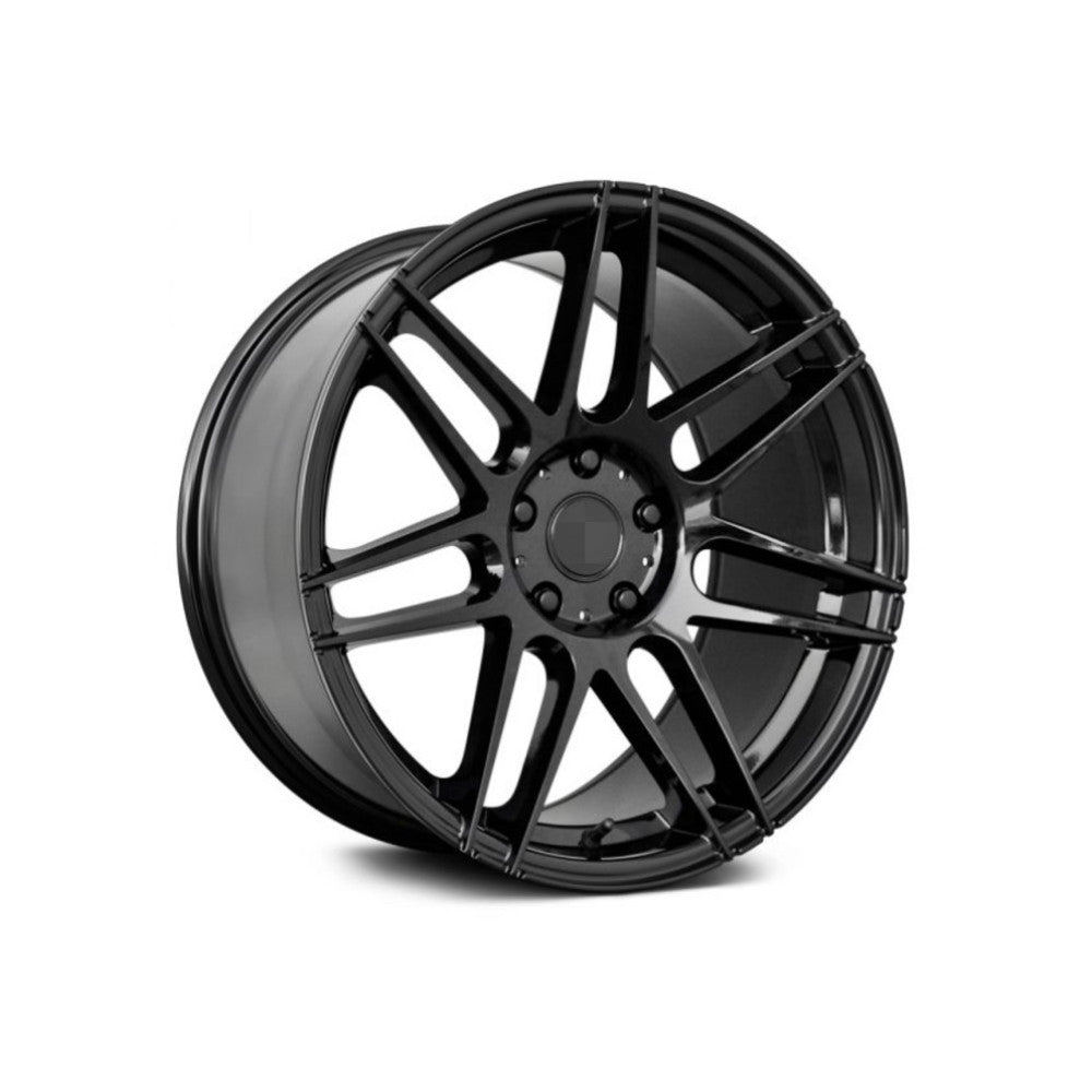 Set jante aliaj in doua latimi PDW 19x9 fata 19x10 spate 5x120 ET15 ET36 negru lucios compatibile BMW