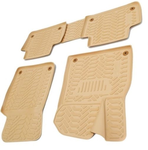 Covorase cauciuc stil tavita BEJ compatibile Land Rover Evoque I 2011-2018