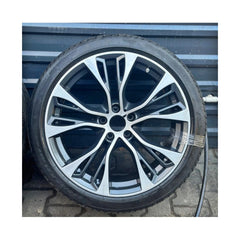Set jante aliaj in doua latimi PDW 20x10 fata 20x11 spate 5x120 ET40 ET37 gri antracit polish compatibile BMW
