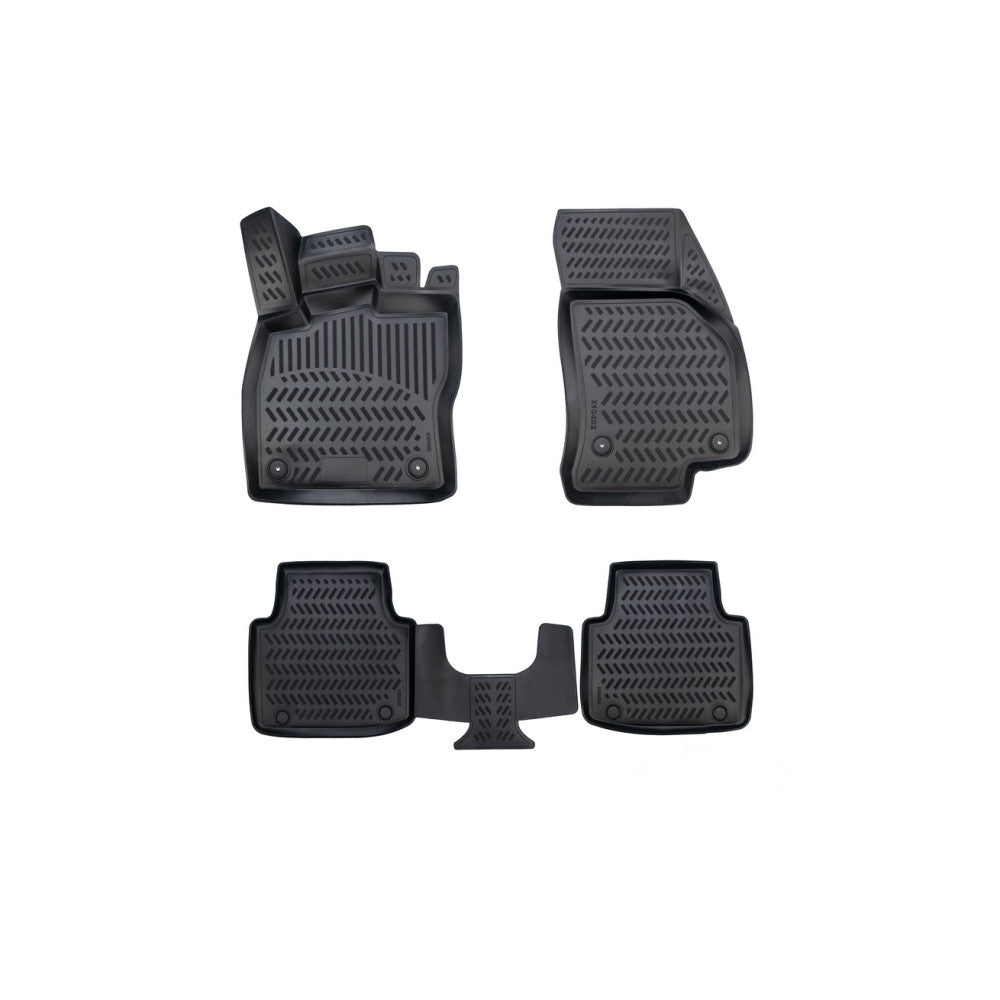 Covorase cauciuc stil tavita compatibile SKODA SUPERB III 2015->