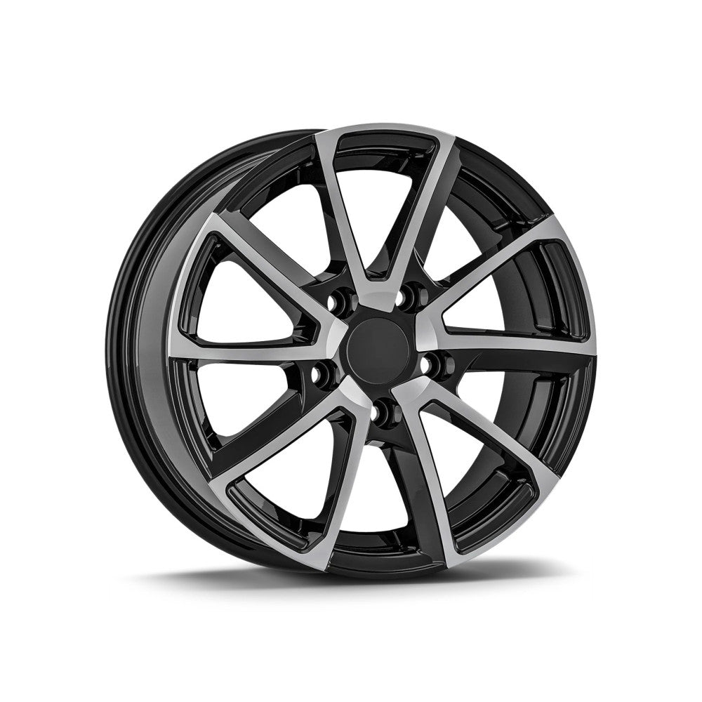 Set jante aliaj AGT 15x6.5 ET35 5x100 diamond cut compatibile Skoda Volkswagen Audi Seat
