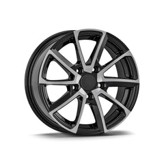 Set jante aliaj AGT 15x6.5 ET35 5x100 diamond cut compatibile Skoda Volkswagen Audi Seat