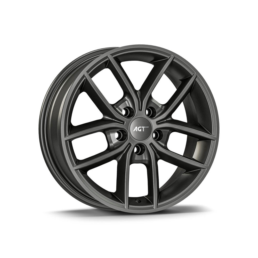 Set jante aliaj AGT 17x6.5 ET32 5x114.3 diamond cut compatibile Dacia Renault Nissan Toyota (Copy)