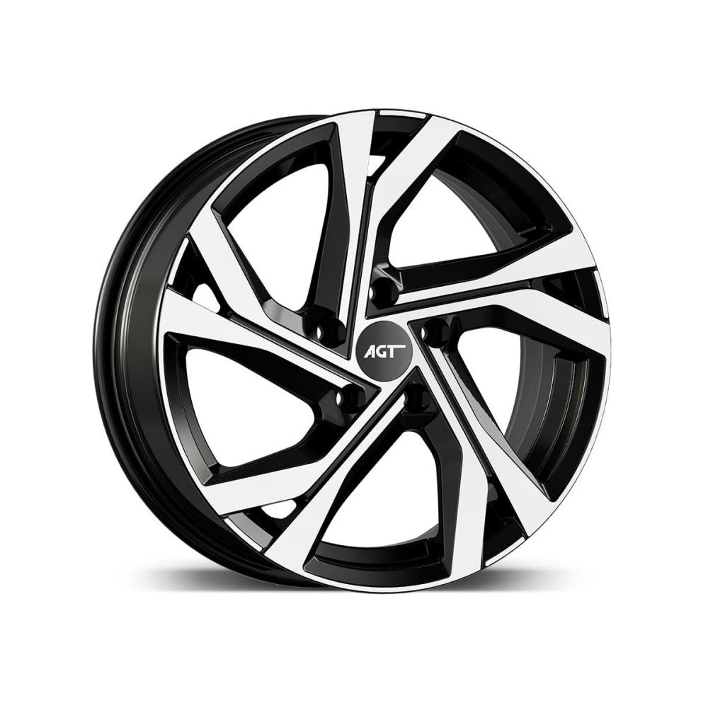Set Jante AGT 17x7 ET40 5x114.3 diamond cut compatibile Dacia Renault Nissan Toyota