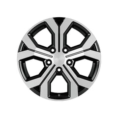 Set jante aliaj AGT 17x6.5 ET40 5x114.3 negru polish compatibile Dacia Renault Nissan Toyota