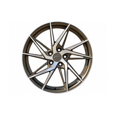 Set jante aliaj AGT 18x8 ET35 5x112 bronz polish mat compatibile Audi BMW Volkswagen Mercedes Skoda Seat