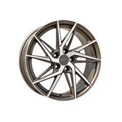 Set jante aliaj AGT 18x8 ET35 5x112 bronz polish mat compatibile Audi BMW Volkswagen Mercedes Skoda Seat