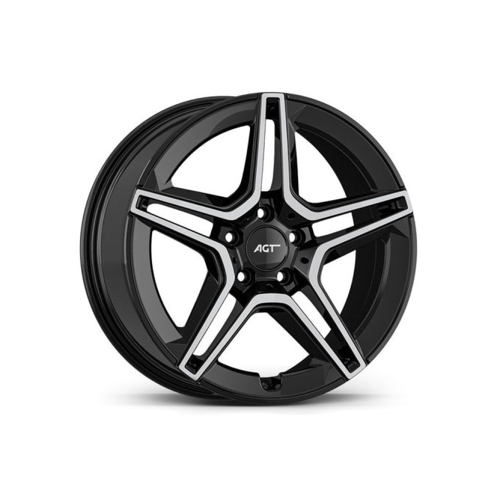 Set Jante AGT 18x8 ET42 5x112 diamond cut compatibile Mercedes