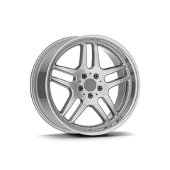 Set jante aliaj in doua latimi AGT 19x8.5 ET20 fata 19x9.5 ET20 spate 5x120 argintiu diamond cut compatibile BMW