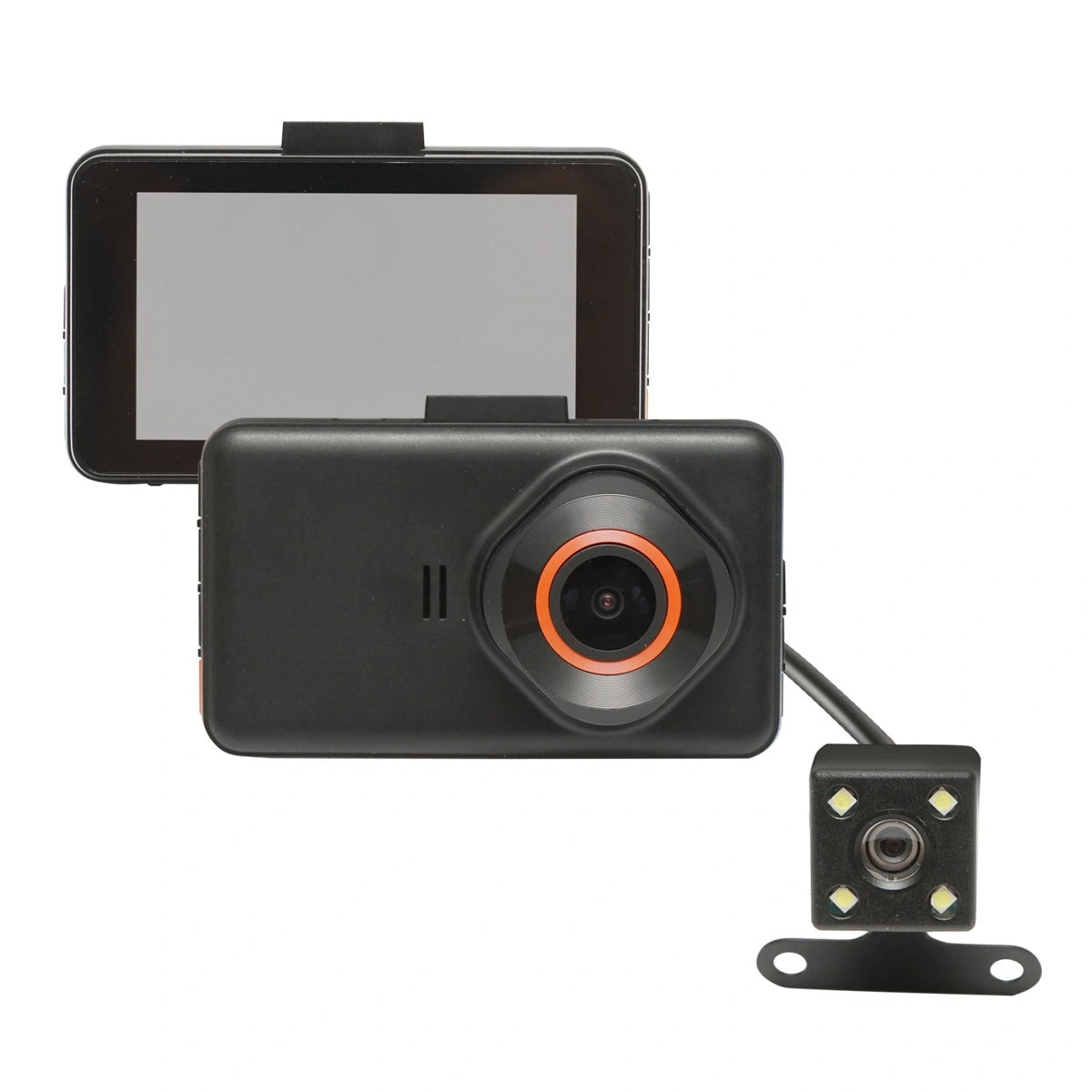 Camera video auto duala fata/spate FHD cu display 3 inch LCD