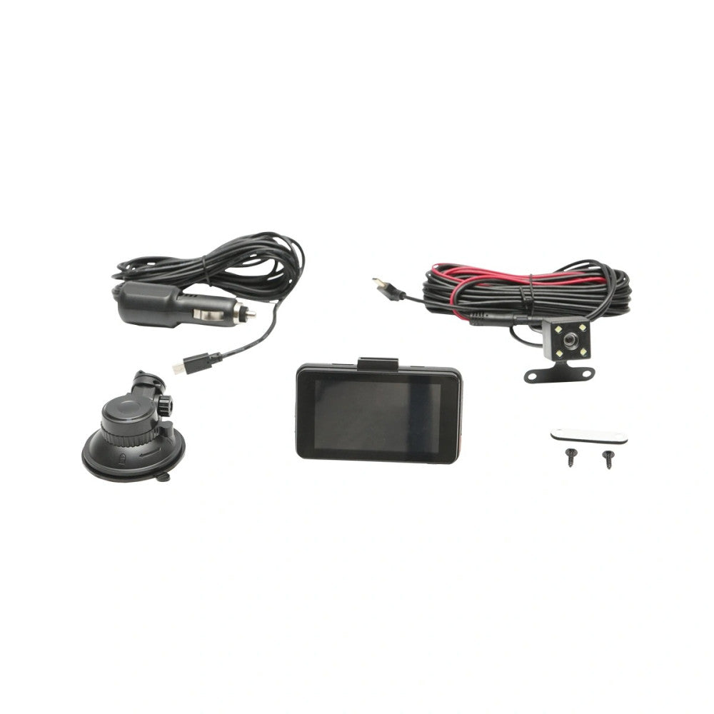 Camera video auto duala fata/spate FHD cu display 3 inch LCD