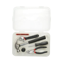 Trusa scule si unelte combinate cu ciocan, cleste, cheie reglabila, surubelnita si biti 17 piese