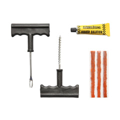 Kit profesional vulcanizare anvelope tubeless la rece cu snur si adeziv (reparat cauciuc)