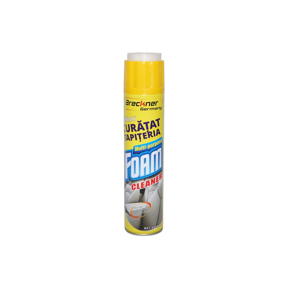 Spray cu spuma activa pentru curatat tapiterie cu perie 650ml Breckner Germany