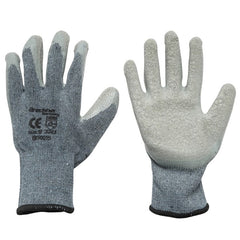 Manusi protectie bumbac-cauciuc gri marimea 10