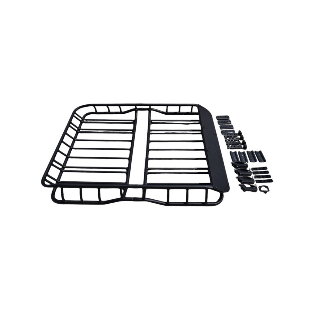 Portbagaj plafon auto metalic universal cu 2 bari transversale incluse 127x101cm