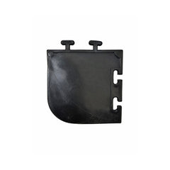 Colt pardoseala modulara PVC pentru garaj negru 100 x 100 x 6 mm