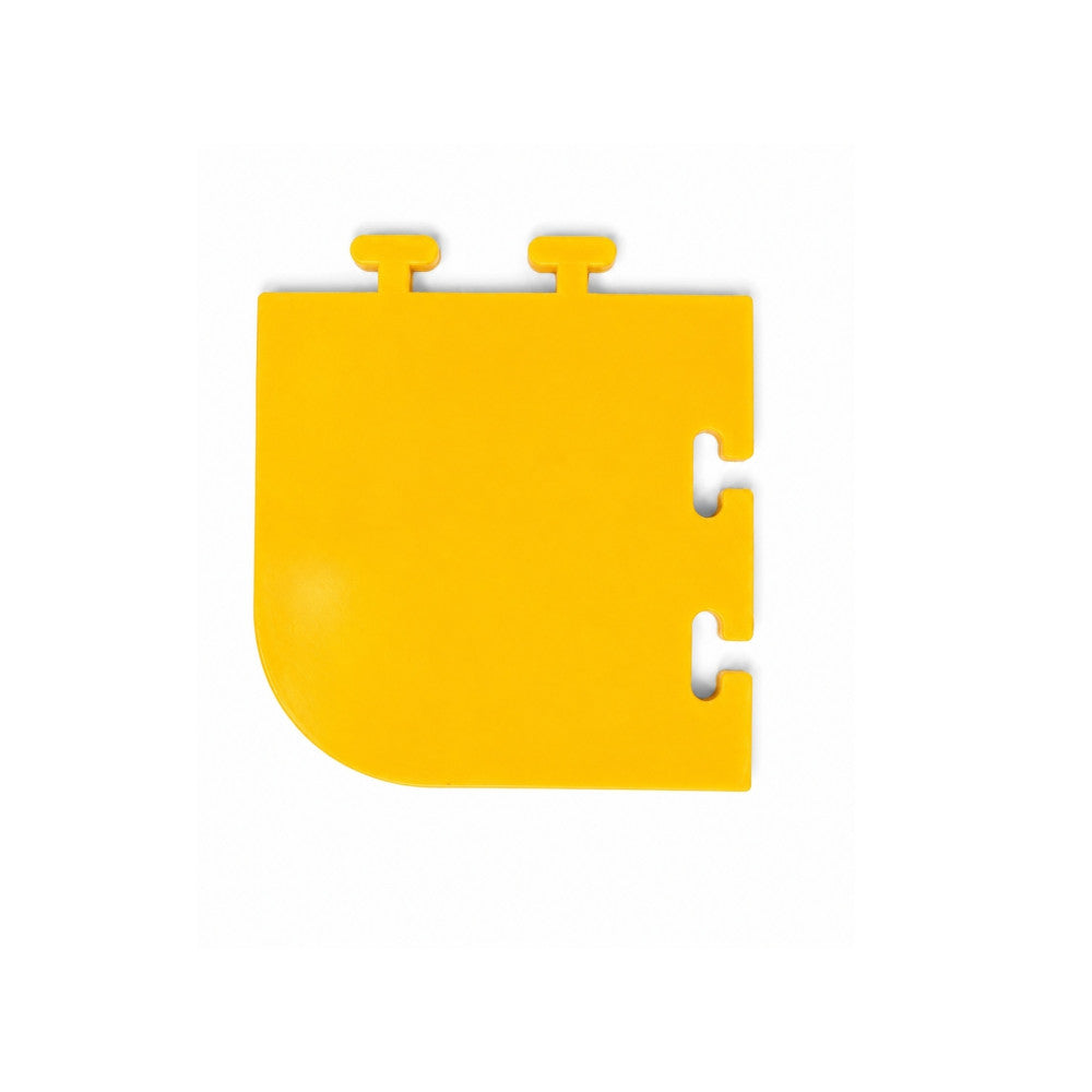 Colt pardoseala modulara PVC pentru garaj galben 100 x 100 x 6 mm
