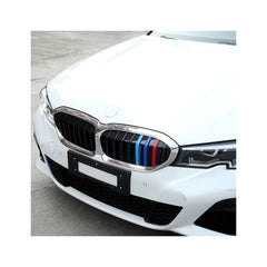 Set ornamente dungi grila fata auto compatibile BMW Seria 3 G20 G21 G28 LCI 2022-prezent