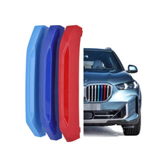 Set ornamente dungi grila fata auto compatibile BMW X5 LCI G05 facelift 04/2023->