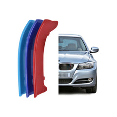 Set ornamente dungi grila fata auto compatibile BMW Seria 3 E90 E91 07.2008-2012