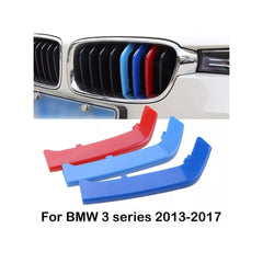 Set ornamente dungi grila fata auto compatibile BMW Seria 3 F30 F31 2011-2019 varianta grila 8 lamele