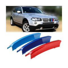 Set ornamente dungi grila fata auto compatibile BMW X3 E83 Facelift 2006-2010