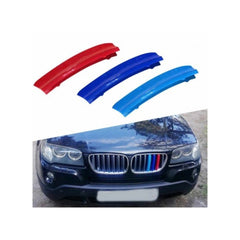 Set ornamente dungi grila fata auto compatibile BMW X3 E83 Facelift 2006-2010