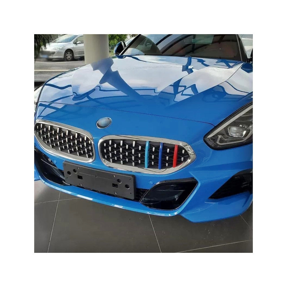 Set ornamente dungi grila fata auto compatibile BMW Z4 G29 2019-> pentru grila cu 13 bare