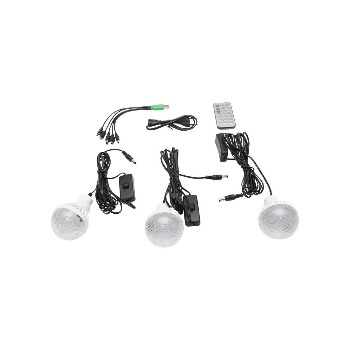 Kit de urgenta in caz de calamitate: Radio, Telecomanda, Baterie 6V, 2Ah cu incarcare panou solar, 3 becuri/lanterna