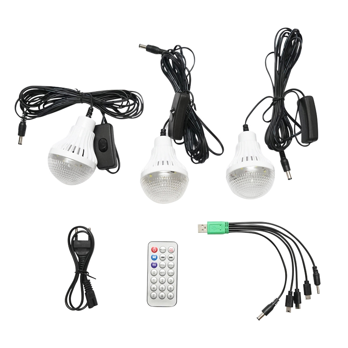 Kit de urgenta in caz de calamitate: Radio, baterie 4.5Ah cu incarcare panou solar, 3 becuri/lanterna