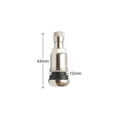 Valva roata tubeless metalica 43mm TR413