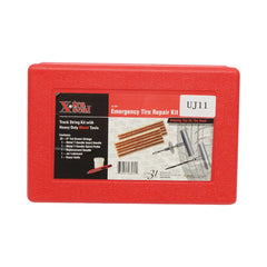 Trusa vulcanizare anvelope tubeless la rece cu snur 200mm, ac insertie, ac spirala, lubrifiant, cutter, chei imbus 32 piese X-TRA SEAL