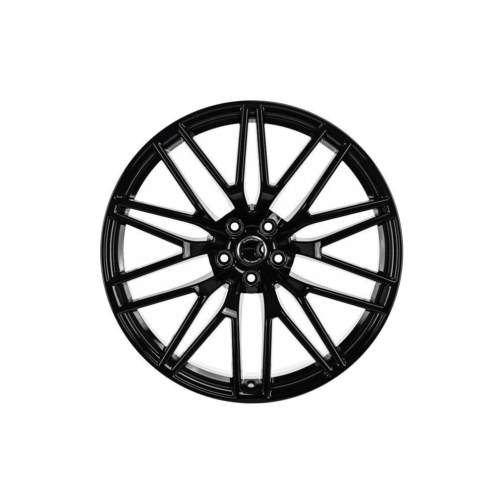 Jante in doua latimi DY1155 KM 21x9.5 21x10 5x112 negre lucios compatibile Porsche Macan
