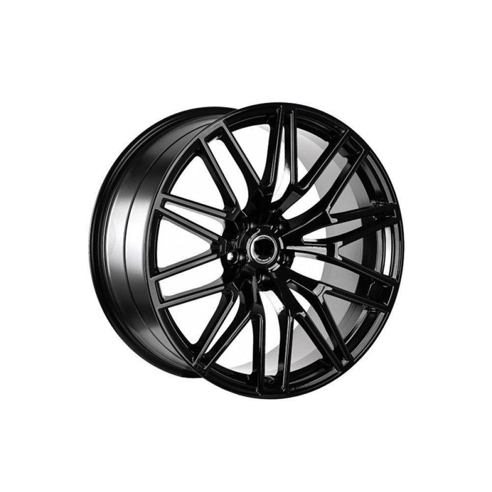 Jante in doua latimi DY1155 KM 21x9.5 21x10 5x112 negre lucios compatibile Porsche Macan