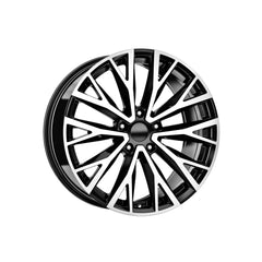 Set jante aliaj DY1289 KM 19x8.5 5x108 ET45 negru polish diamond cut compatibile Ford Jaguar Land Rover Volvo