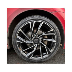 Set jante aliaj DY726 KM 16x7 5x100 ET35 negru polish diamond cut compatibile Sko, cu prinderea la prezoane 5x100